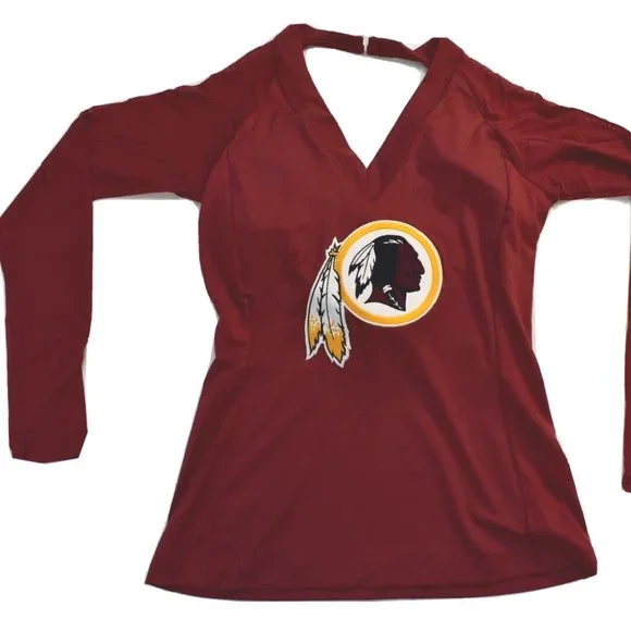 All Sport Couture NFL Womens Washington Redskins Wildkat Shirt New With Tags - Picture 1 of 6